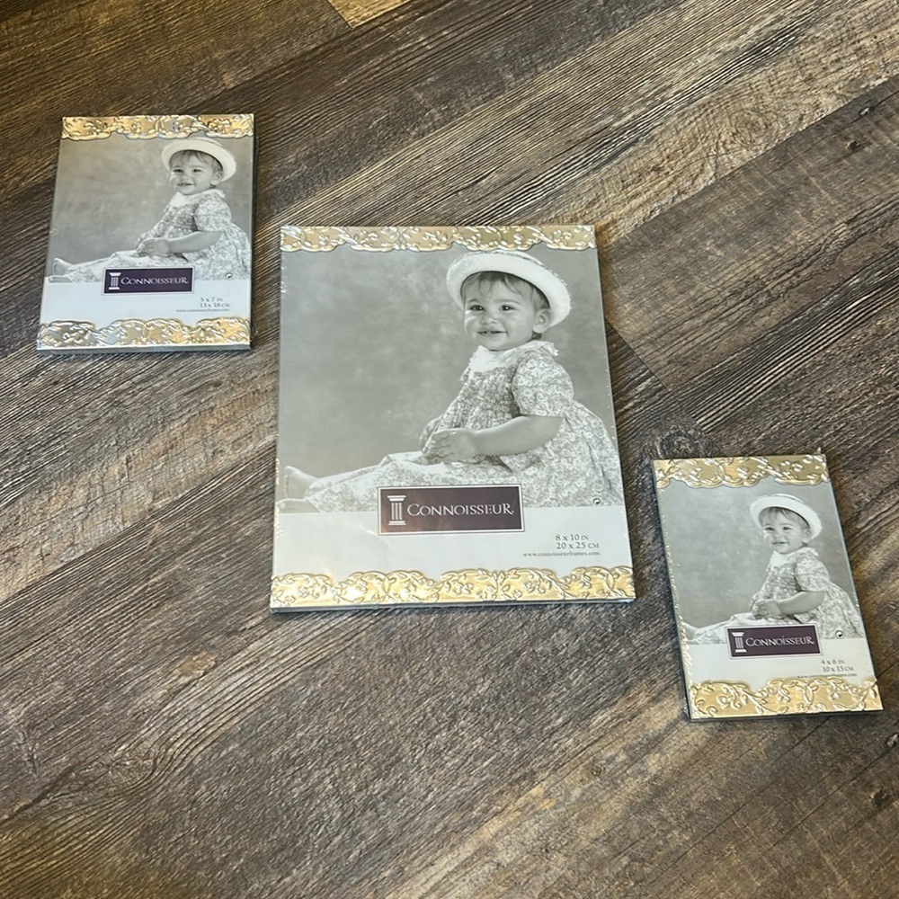 NWT Three Connoisseur stand up picture frames
